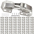 BESTEEL 80 Pcs Surface Mount Hinges Surface Mounting Hinge and Extra Bumper - size: 80 PCS