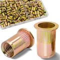 M5-0.8 Rivet Nuts,160Pcs Zinc Plated Threaded Rivnuts Inserts - color: Yellow, size: Metric M5 - 160 Pcs