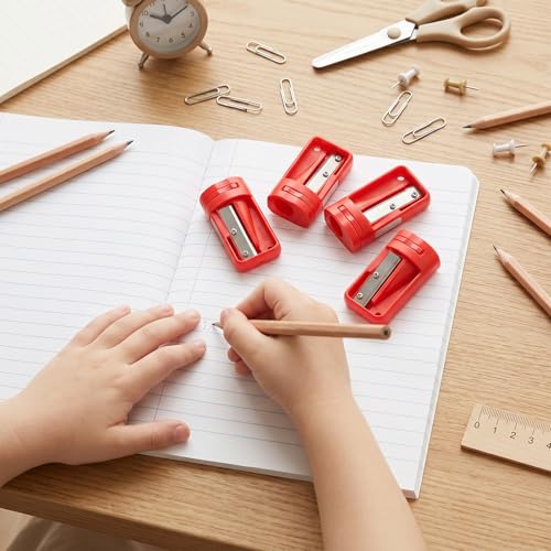 6 Pack Carpenter Pencil Sharpener Manual Handheld Pencil Sharpener Portable Woodworking Construction Sharpeners Small Sharpening