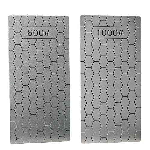 4 Pieces Diamond Sharpening Stone Set,Diamond Lapping Plate Coarse/Medium/Fine Grit Sharpener,400/600/1000/1200 Grit - size: 400/600/1000/1200 Grit