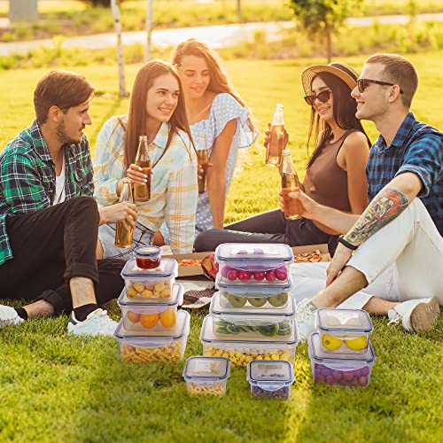 JSCARES 44 PCS Food Storage Container with Lid (22 Lids & 22 Containers) - color: 5-22 Pack