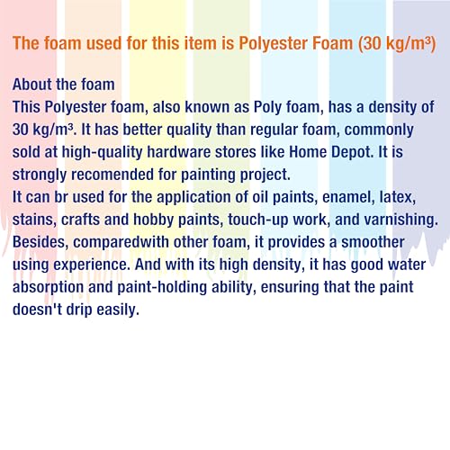 Poly Foam Brushes 3inch 36pcs, High Density Foam Paint Brush for Painting, Staining, Paint Sponges - size: 3inch 36pcs