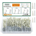 320PCS Drywall Anchors and Screws Kit – Self Drilling Nylon Wall Anchors, Heavy Duty Plastic Anchors for Drywall, No Pre-Drill Needed, Hollow Wall Anchors (10x35mm, 15x32mm, 13x42mm)