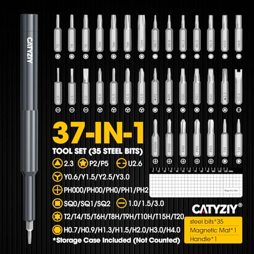 37-in-1 Precision Screwdriver Set, Magnetic Repair Kit for iPhone - size: 37-in-1 CR-V Steel
