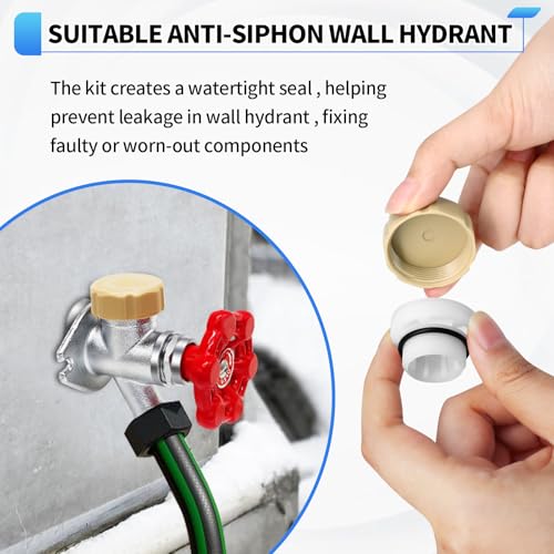 Boltigen Outdoor Faucet Repair Kit, ASSE 1019-A Vacuum Breaker Outside Faucet Repair Kit, Hose Bib Spigot Repair Kit for Anti-Siphon Frost-Free Sillcock Valves, Vacuum Breaker Replacement Kit - color: Yellow