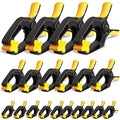 EQUIPTZ Spring Clamps for Woodworking, Crafts, Backdrop and Pool Cover, 20-Pack Spring Clamp Set with 4 Pcs of 6-inch, 6 Pcs of 4-inch & 10 Pcs of 3-inch Clamps, Extra Wide & Non-Detachable Jaw Pads - size: All Sizes Pack