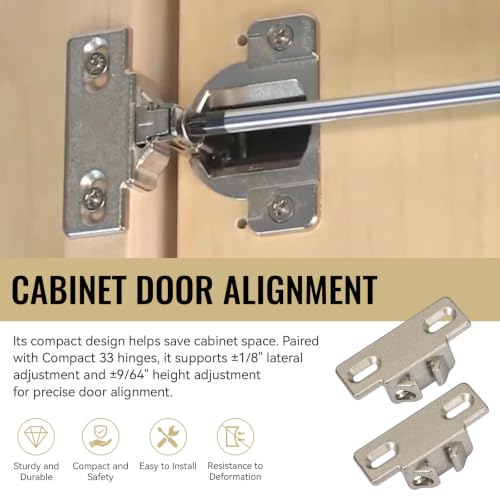 Hinge Mounting Plate Replacement for Blum 1 3/8" Overlay Compact 33