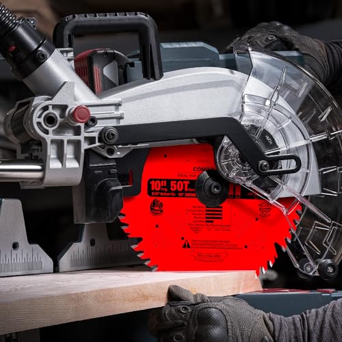 Freud Combination Saw Blade with Premium Tico Hi-Density Carbide Combination Blend for Maximum Performance - 10" Diameter, 50 Teeth, Comb Grind - LU84R011 - style: 10-Inch 50-tooth ATB Combination Saw Blade with 5/8-Inch Arbor and PermaShield Coating