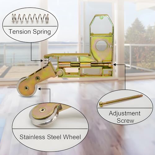 2 Pack Sliding Screen Door Corner and Roller Assembly