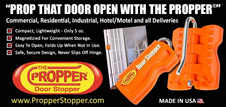 Propper Door Stopper - Professional Door Stop for Moving Office Home or School - Great for Police, Admin, Firefighters and Any time You Need a Door to Stay Open - 2 Pack - style: 2 Pack