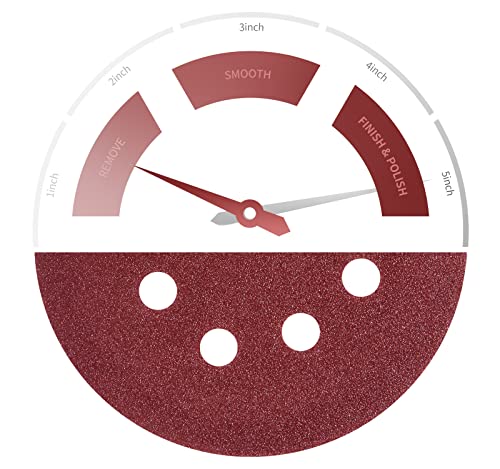 S SATC 5 Inch Sanding Discs Hook and Loop 150 PCS Sandpaper Discs Premium Aluminum Oxide 120 Grit for Random Orbital Sander - style: 150PCS 5 Inch 120 Grit