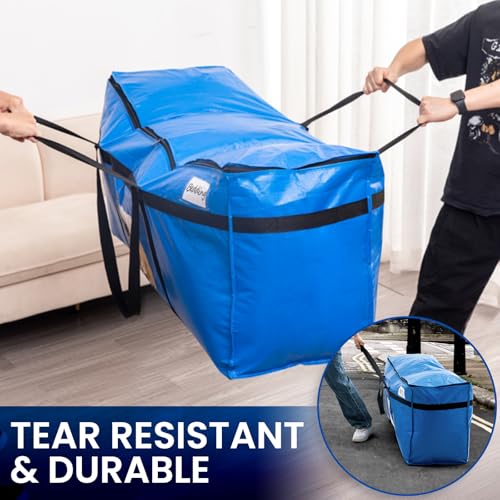TAILI 1 Pack 69 Gallon Extra Large Storage Bags with Visible Window,Blue - color: Blue, size: 1 Pack