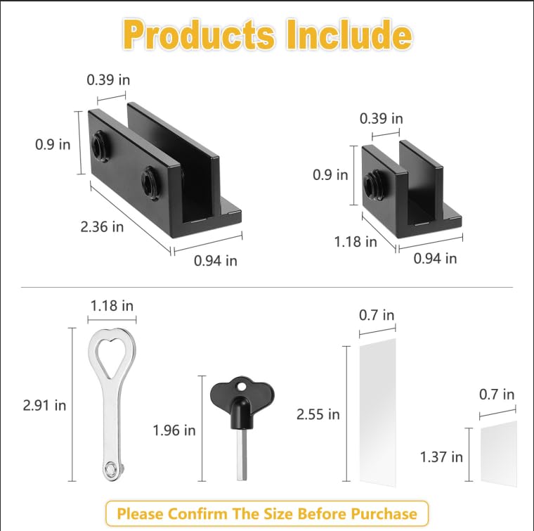 Window Locks,4 Pcs Sliding Window Locks with Key for Vertical & Horizontal Sliding Windows Doors Adjustable Aluminum Stoppers, No-Drill Easv to Install for Patio Bedroom Home and Office