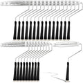 25 Pcs 9 Inch Paint Roller Frame Black Paint Roller 5 Wire Handle Brush Painting Supplies for Wall House Homes Repair Tools
