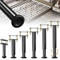 6 Pcs Adjustable Height Bed Support Legs, 10-16.5 Inch Metal Under Bed Frame Support Legs, Extra Sturdy Bed Legs Replacement Parts with Rubber Non-Slip Base for King Queen Frame Wooden Center Slat - size: 9.8'' - 16.5'' 6pcs
