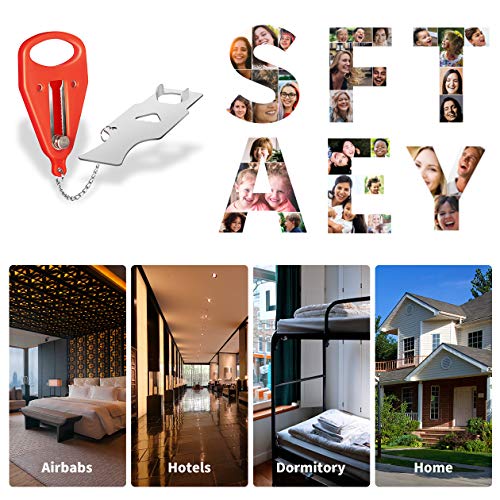 Hotel Door Lock, Portable for Travel Airbnb Apartment, No-Drill Security