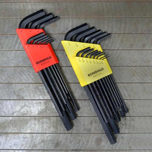 Bondhus 22199 Hex L-wrench DoublePK,Long Length,12137 .050-3/8" & 12199 1.5-10mm