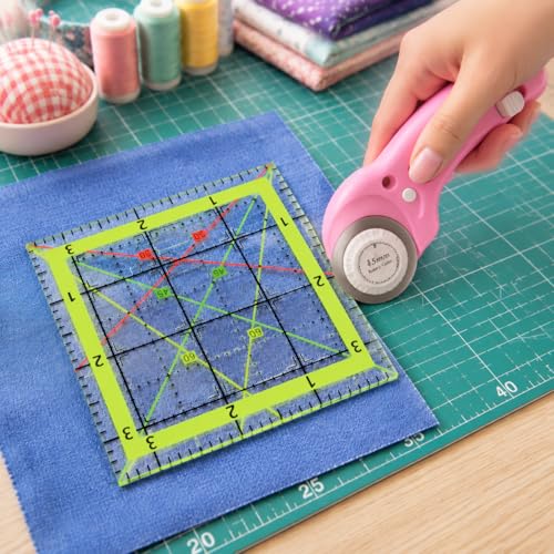 Aixoom Quilting Ruler Set, Square Quilting Templates 3.5/4.5/6.5/10.5"