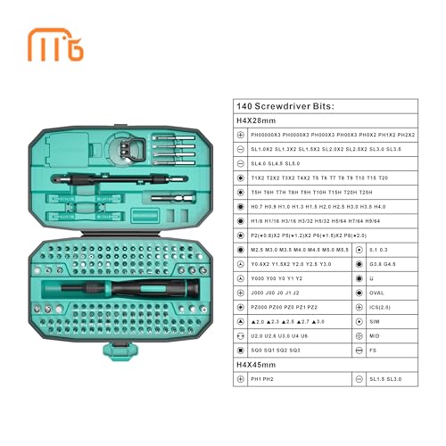 Precision Small Screwdriver Set,152 in 1 Precision Screwdriver set with Case,Electronics Repair Tool Kit for Computer, Laptop, iPhone, Macbook, PC, Glasses,mobile Phone Repair Kit