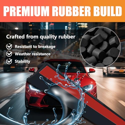 13Ft V-Shaped Car Window Weather Stripping,Flexible Rubber Car Weather Window Seal Strip with Trim Removal Tool,Universal Automotive Weathers Stripping Cars Accessories
