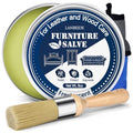 LANBEIDE Furniture Salve for Leather & Wood Furniture 8oz with Brush Set - size: 8 Ounce