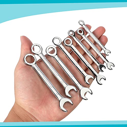 DURATECH Mini Wrench Set, Small Ignition Wrench Set, Mirror Polished - color: Silver