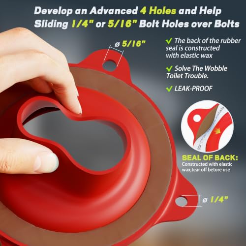 Toilet Flange Repair Kit with Elastic Wax Ring & 16" Supply Line, Universal - style: Elastic Wax Ring Flange Kit with Water Supply Line