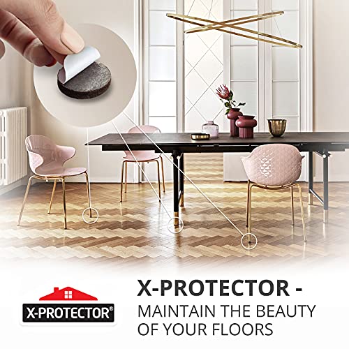 Felt Furniture Pads X-PROTECTOR 181 PCS Premium Furniture Pads - Felt Pads - size: 181 PCS Brown, Round & Square
