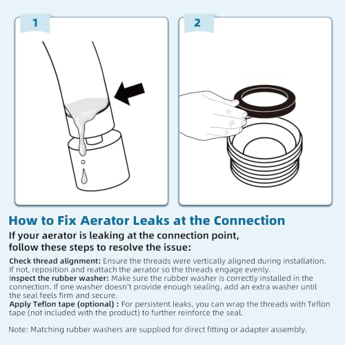 Hibbent NSF/ANSI/CAN 61 & cUPC Certified Faucet Aerator, Chrome - color: Chrome, style: Classic 360 Degree Faucet Aerator
