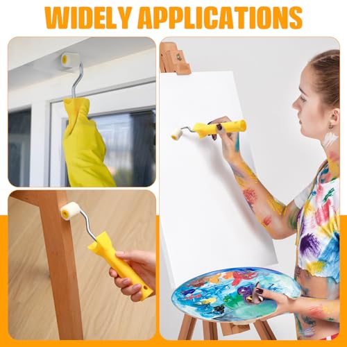 Honeydak 8 Pack Mini Paint Roller with Replacement Heads, 1 Inch - size: 1 Inch