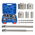 9Pcs Masonry Concrete Hole Saw Kit (30 40 65 80 100 mm) - color: 9Pcs