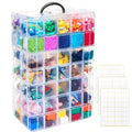 Bead Organizer 7 Tier 70 grid Stackable Craft Tackle Storage Container - size: 7-Tier