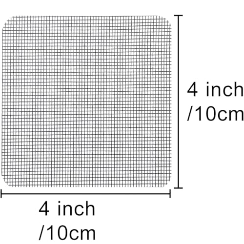 Self-Adhesive Window Screen Repair Patch Strong Adhesive Fiberglass Quick Screen Repair Tape Repair for Window and Door Tears Holes for Mesh Screen Door and Gauze curtain,10 Patches, 4"x 4",Gray - color: Grey-4"x 4"