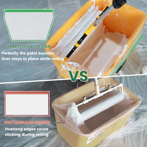 VOOMEY 18 Inch Paint Buckets Liners, Disposable Paint Tray Liner, 6 Pack - size: 6pc( 18 in Paint Bucket Liner)