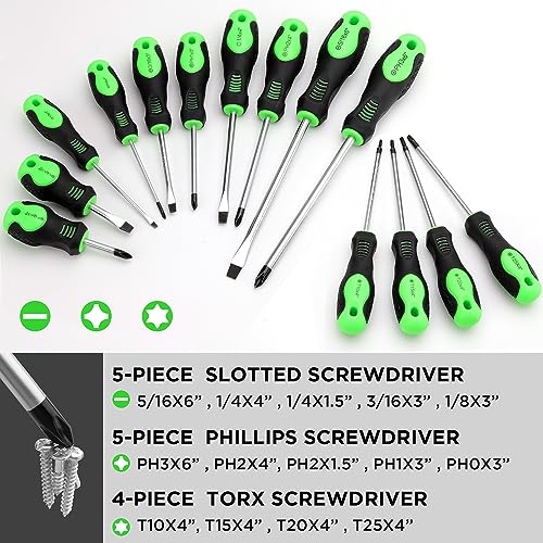 SWANLAKE 86PCS Magnetic Screwdriver Set,Includes Slotted/Phillips/Torx Mini Precision Screwdriver, Replaceable Screwdriver Bits and nut drivers With Sturdy tool box - style: 86-Piece Magnetic Screwdriver Set