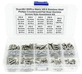 300Pcs Metric M2.5 Stainless Steel Phillips Countersunk/Flat Head Machine Screws Nuts Assortment Kit- M2.5X 4mm/ 6mm/ 8mm/ 10mm/ 12mm/ 14mm/ 16mm/ 18mm/ 20mm - size: M2.5