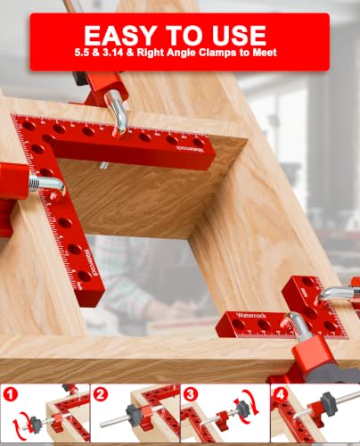8 Pack Corner Clamps Woodworking, 90 Degree Clamping Squares - size: 8PCS