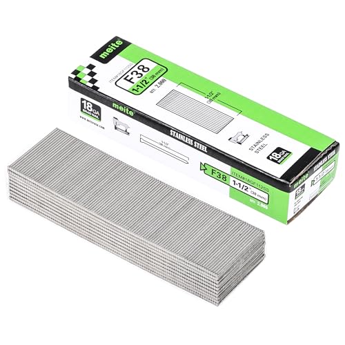 meite 18 Gauge Stainless Steel Brad Nails, 1-1/2 Inch 18GA Nails 5 Boxes - size: 1-1/2", style: 5 Boxes