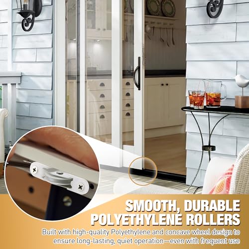 4 Pack Sliding Screen Door Rollers Compatible with Andersen