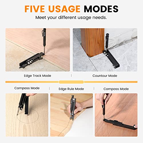 Saker Multi-function Scribing Tool,Aluminum Alloy Scribe Tool 5.5Inch