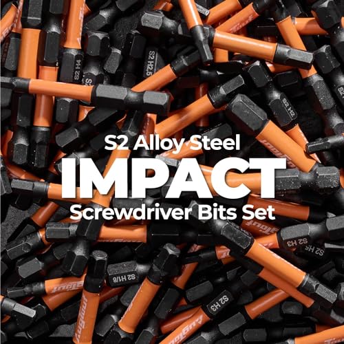 toolant 6 mm Impact Hex Bit Set, 10-Piece, 2-inch - size: 6mm(10pcs)