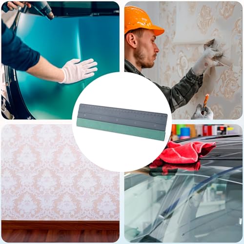 Felt Squeegee, Vinyl Squeegee Tool with Scale Ruler Car Wrapping Decal Squeegee Window Tint Scraper for Car Wallpaper Wrap Graphic Wallpaper Smoothing Window Tint Film (Large)