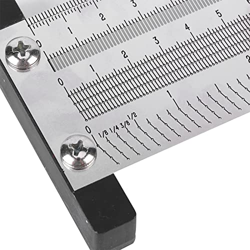 YWBL-WH T-Type Marking Ruler, 8 Inch Stainless Steel - size: 8 inches
