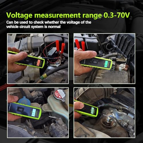 Topdiag P60 Automotive Power Circuit Probe Tester, 12-24V Power Circuit Probe Kit, Short Circuit Automobile Finder，AC/DC Voltage Tester, Component Activation Tool - style: P60