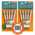 Channie's My First Pencil, Easy-to-Hold Jumbo Pre Sharpened Pencils #2 for Preschoolers, Kindergarteners & 1st Graders, White Wooden 2B Fat Pencils for Kids Ages 3-7, Pack of 2 (5 Each) & Sharpener - style: Easy-to-Hold Presharpened Big Pencils (My First