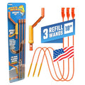 FlexiSnake Drain Weasel Sink Snake Hair Clog Remover Tool Kit, 3 Wands