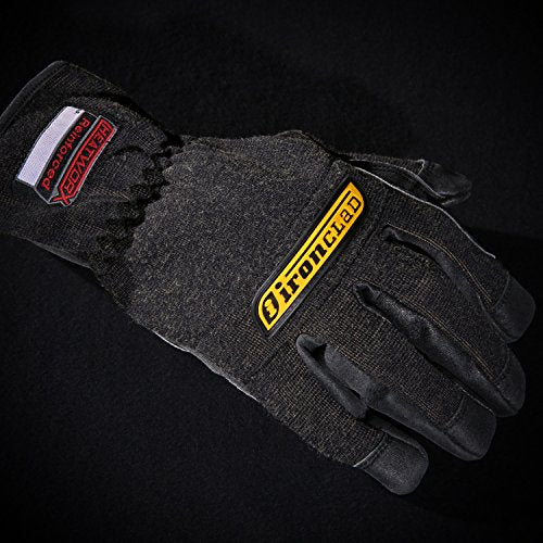 Ironclad HEATWORX REINFORCED; Heat and Cut Resistant Gloves, Palm Heat Protection Rated up to 450°F, (1 Pair), Black - size: X-Large (Pack of 1)