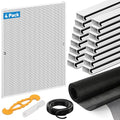 4 Pack White Window Screen Frame Kit with Aluminum Frames Up to 46" X 46" - color: White, size: 46 in X 46 in (4 Pack)