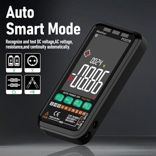 6000 Counts TRMS Digital Multimeter,Rechargeable Electrical Tester