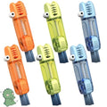 6 PCS Cup Lid Gap Cleaning Brush, Portable Water Bottle Brush, Multifunctional Bottle Cleaner Brush Set for Tight Spaces, Bottle Gaps, Straws, Tumblers, Travel Mug Caps - color: Blue, Orange, Green(6pcs)